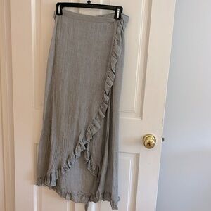 Wrap, gauze cotton skirt